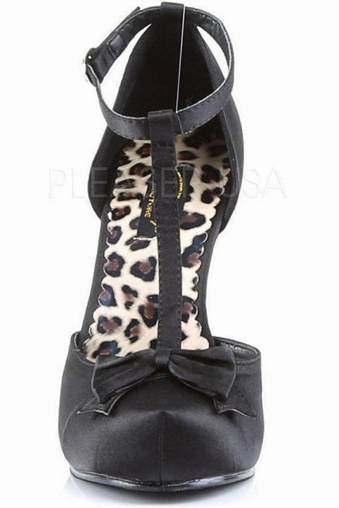 CUTIEPIE-12 Pump  | Black Genuine Satin