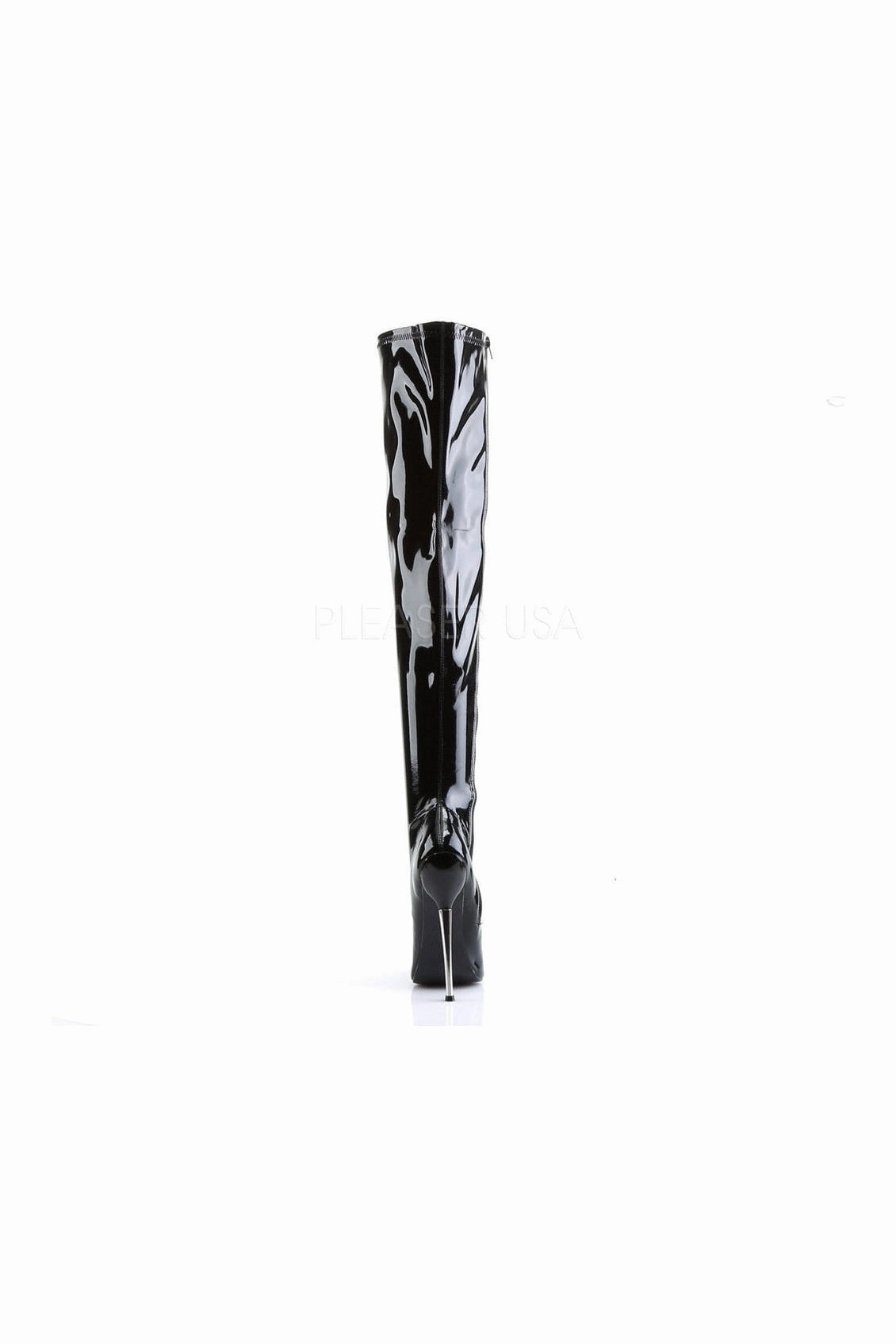 DAGGER-3000 Thigh Boot | Black Patent