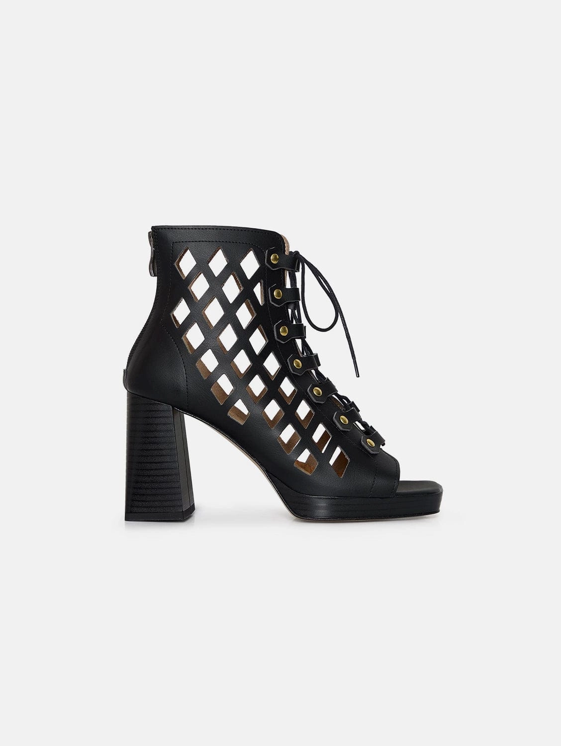 Dance Your Way Vegan Wheat & Corn Leather Block Heels | Black