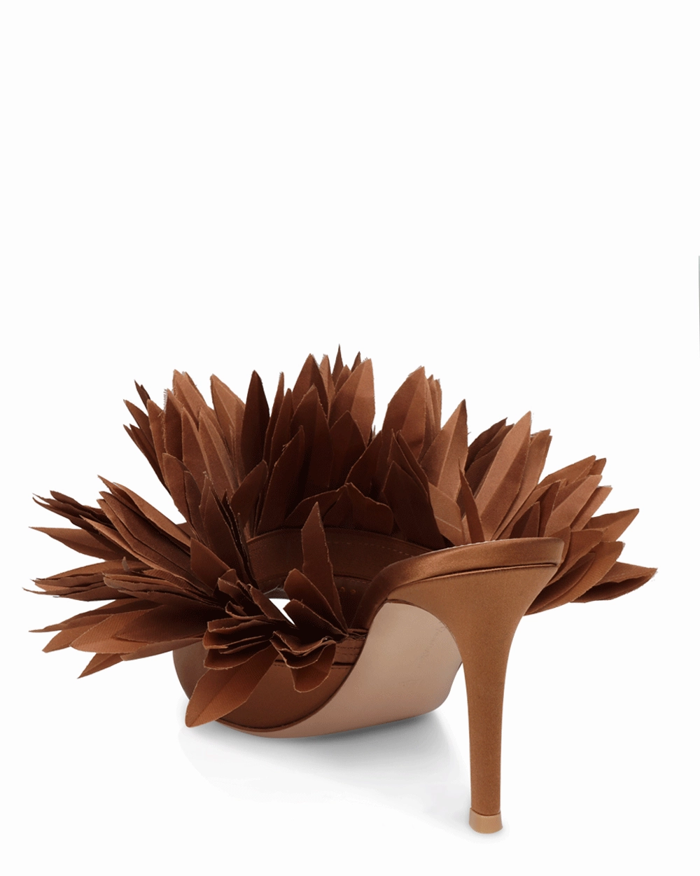 Daniah Crepe Mule in Chocolate