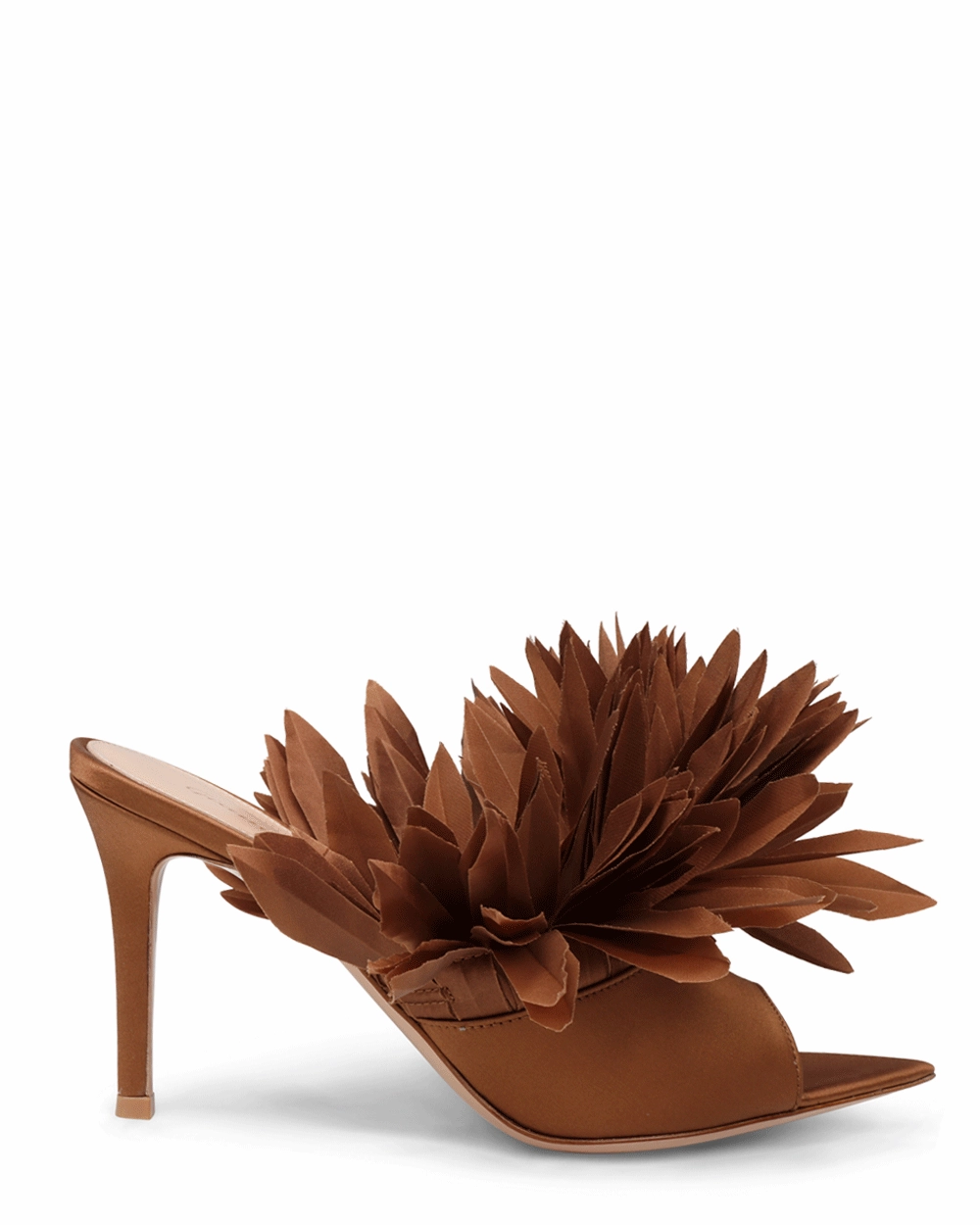 Daniah Crepe Mule in Chocolate
