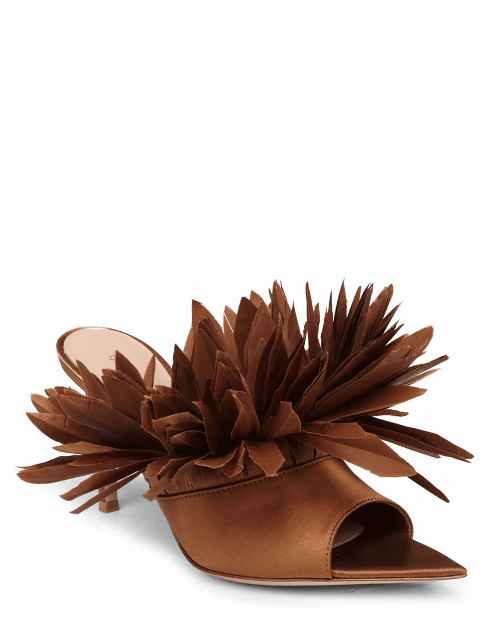 Daniah Crepe Mule in Chocolate