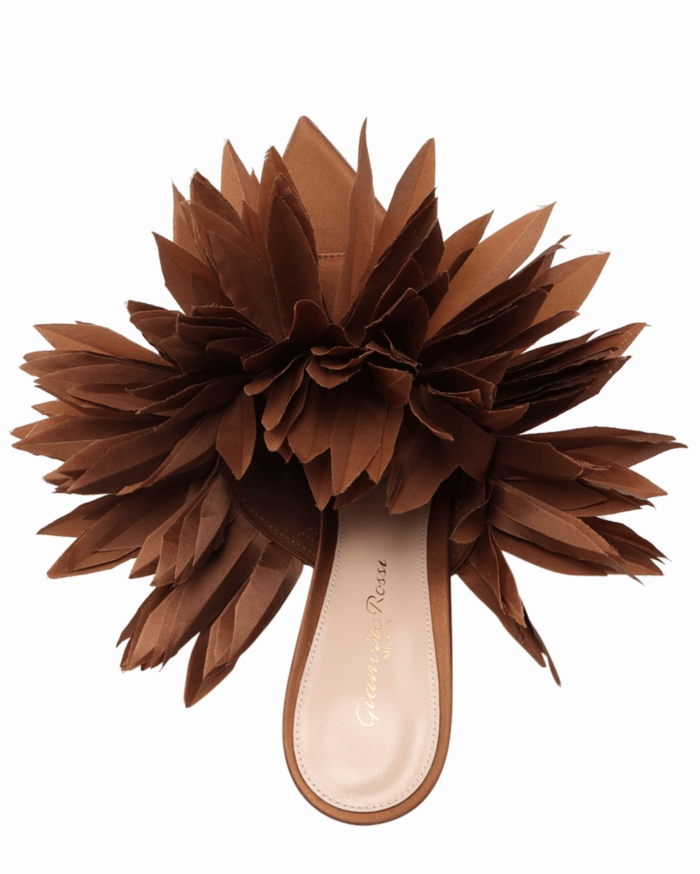 Daniah Crepe Mule in Chocolate