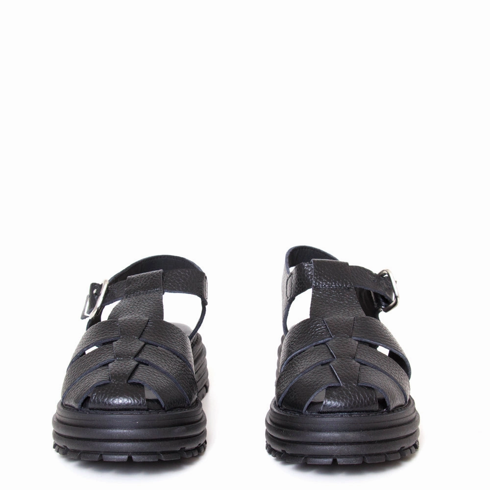 Delfina Women's Platform Leather Sandal