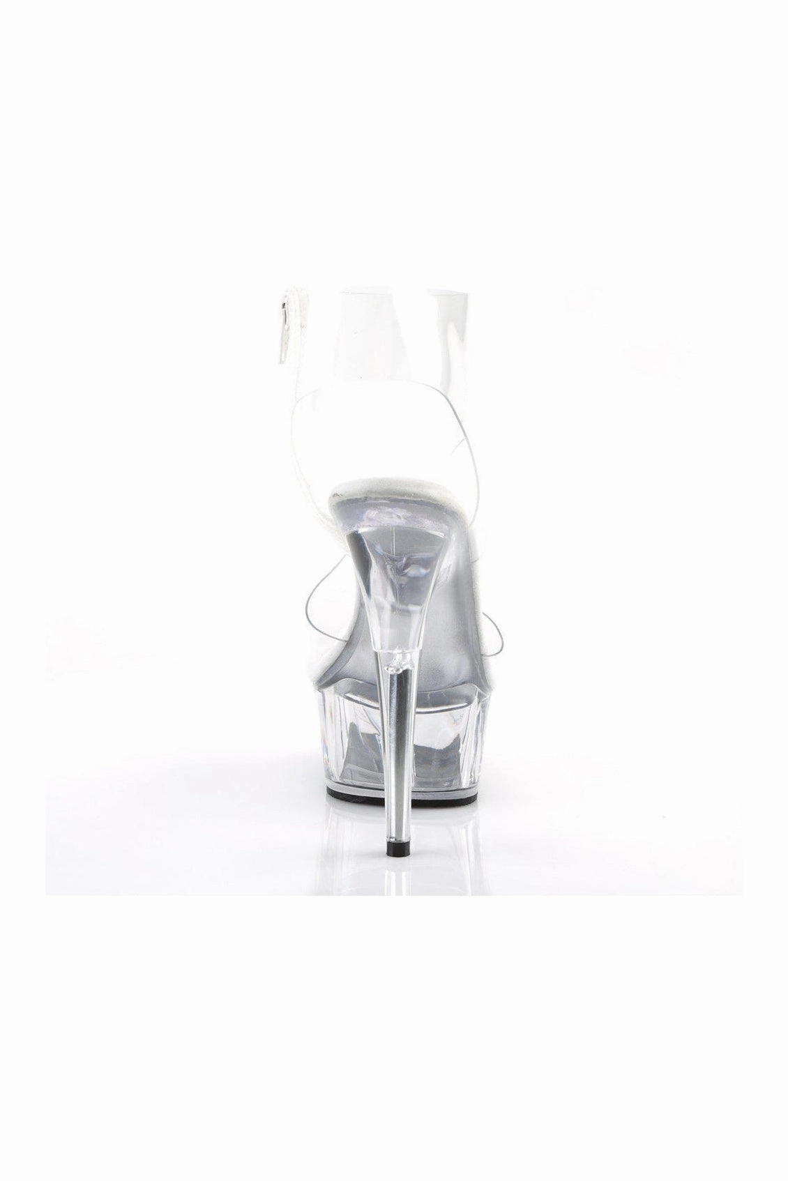 DELIGHT-633 Platform Sandal  | Clear Vinyl