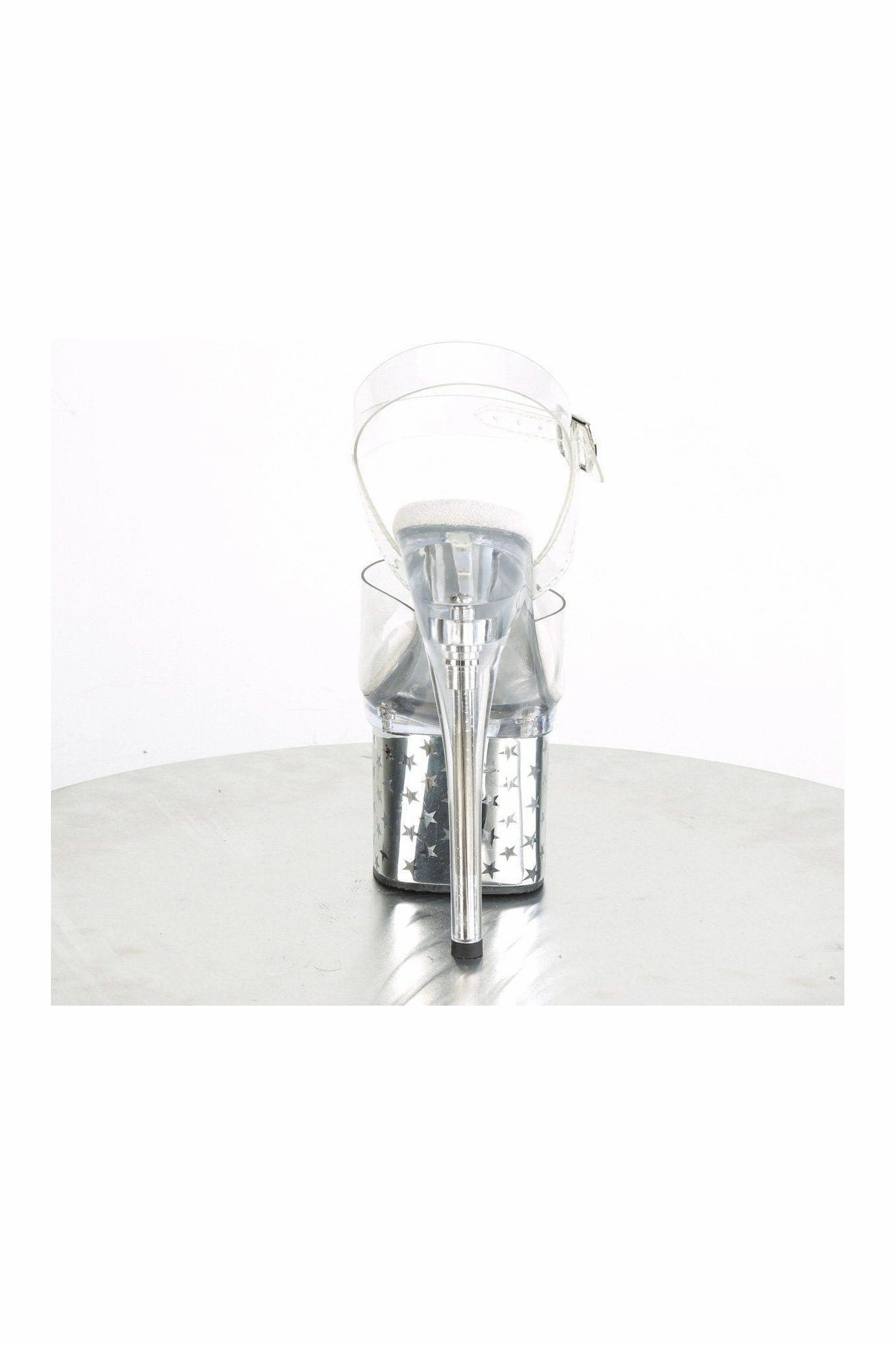 DISCOLITE-708STAR Exotic Sandal | Clear Vinyl