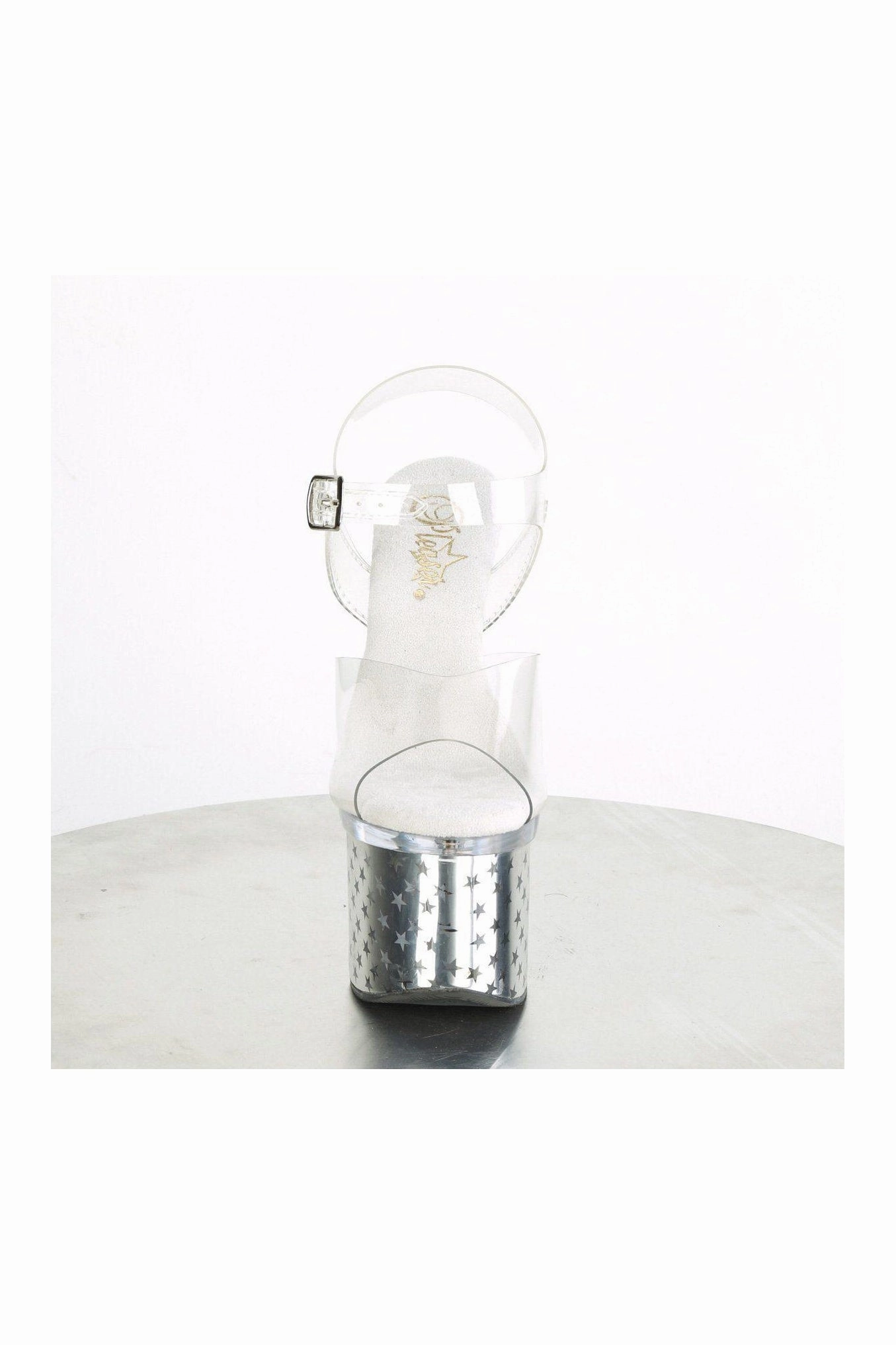 DISCOLITE-708STAR Exotic Sandal | Clear Vinyl