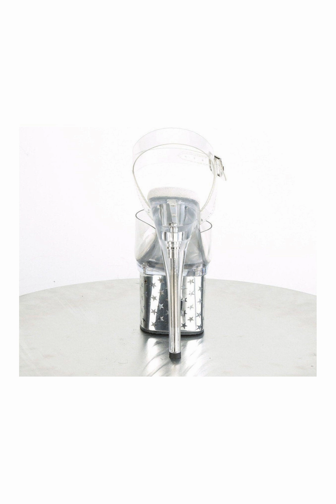 DISCOLITE-708STAR Exotic Sandal | Clear Vinyl