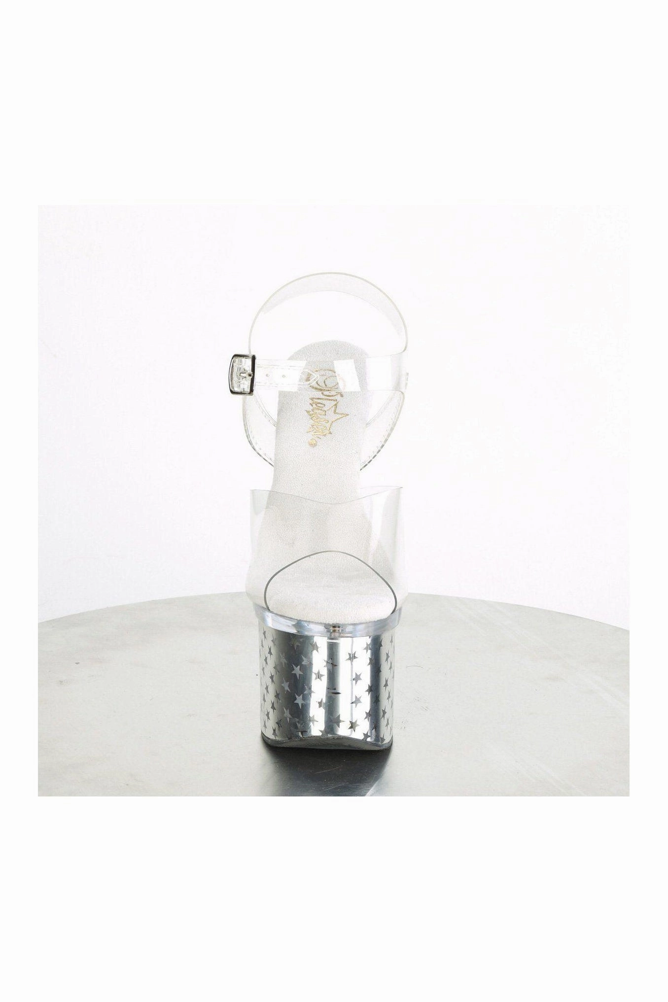DISCOLITE-708STAR Exotic Sandal | Clear Vinyl