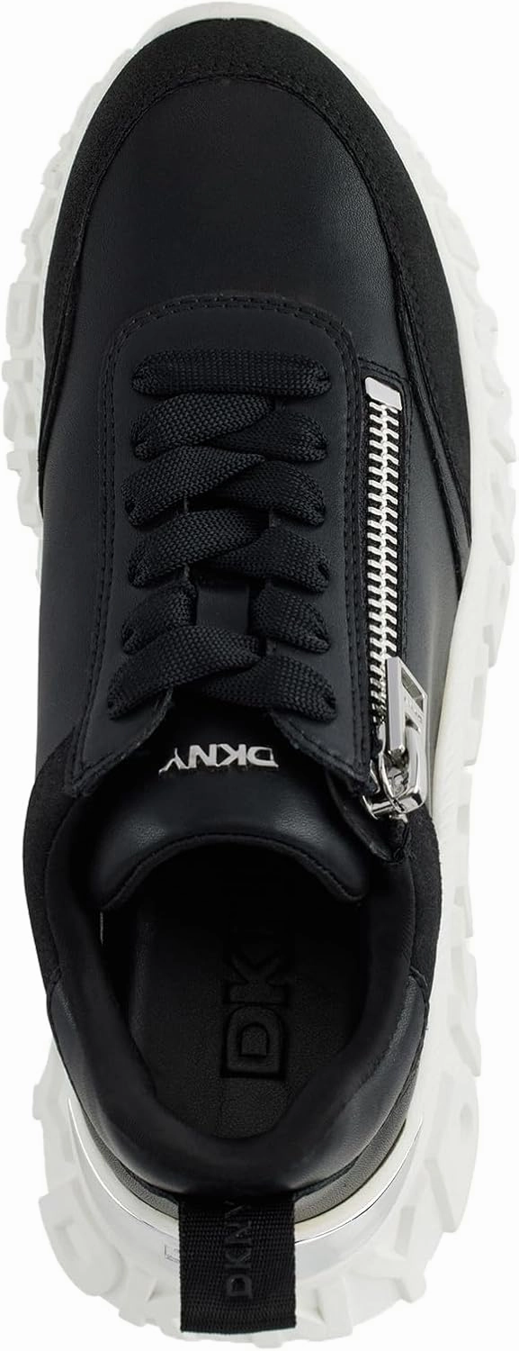 DKNY Women's Lakelyn Platform Sneaker with Side Zipper
