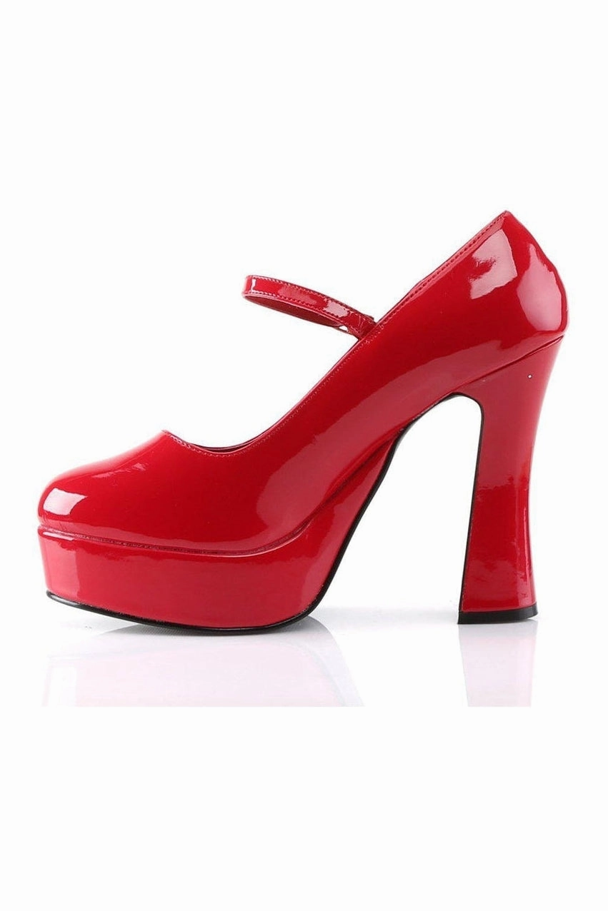 DOLLY-50 Mary Jane | Red Pat Patent