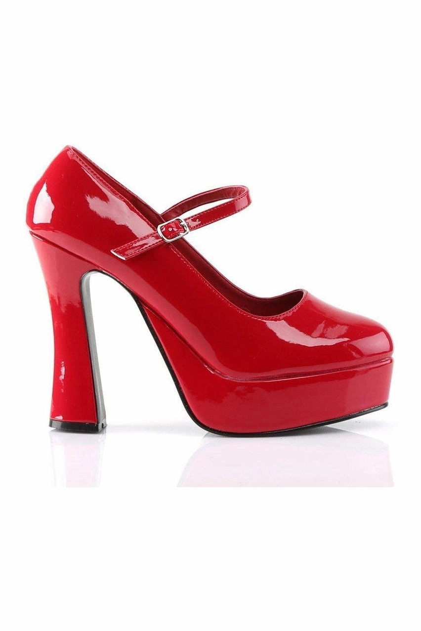 DOLLY-50 Mary Jane | Red Pat Patent