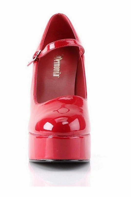 DOLLY-50 Mary Jane | Red Pat Patent