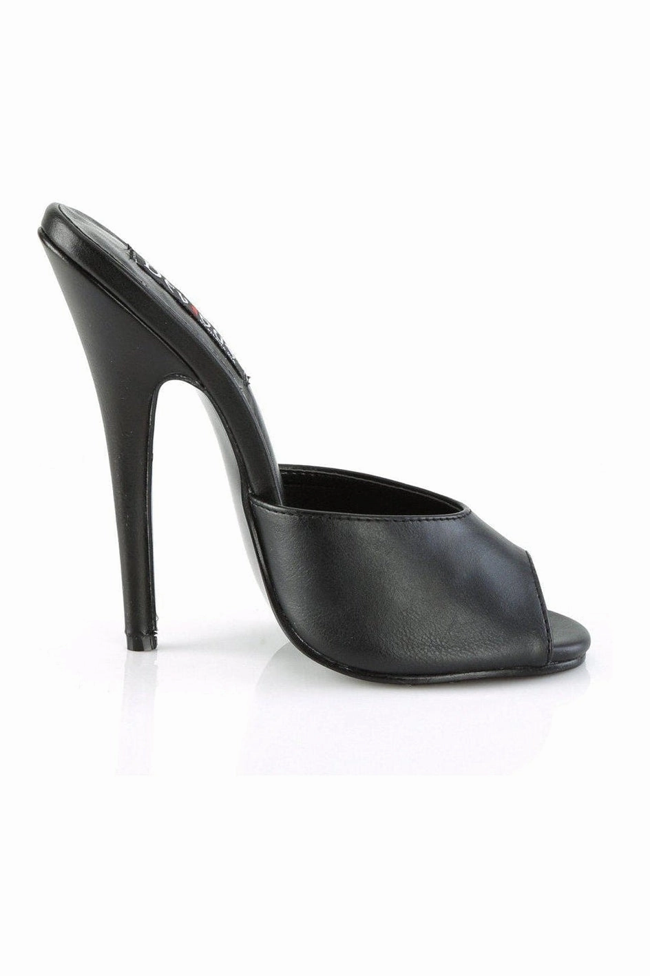 DOMINA-101 Slide | Black Faux Leather