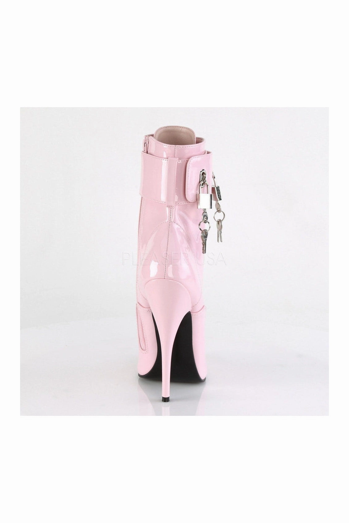 DOMINA-1023 Ankle Boot | Pink Patent