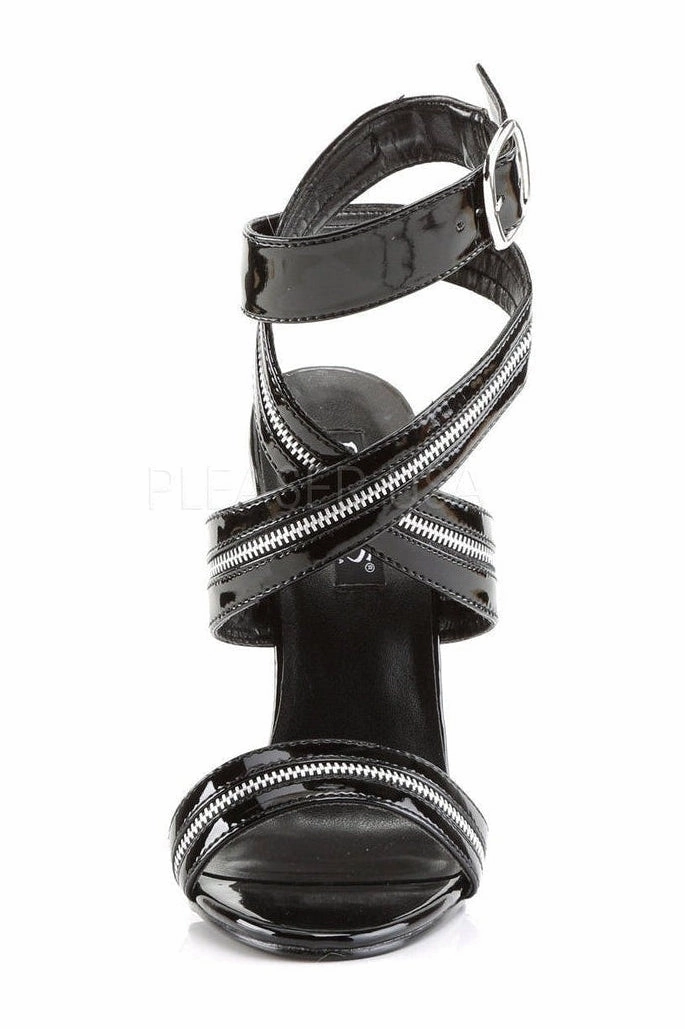 DOMINA-119 Sandal  | Black Patent