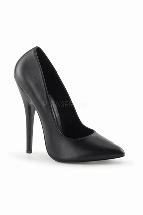 DOMINA-420 Pump  | Black Genuine Leather