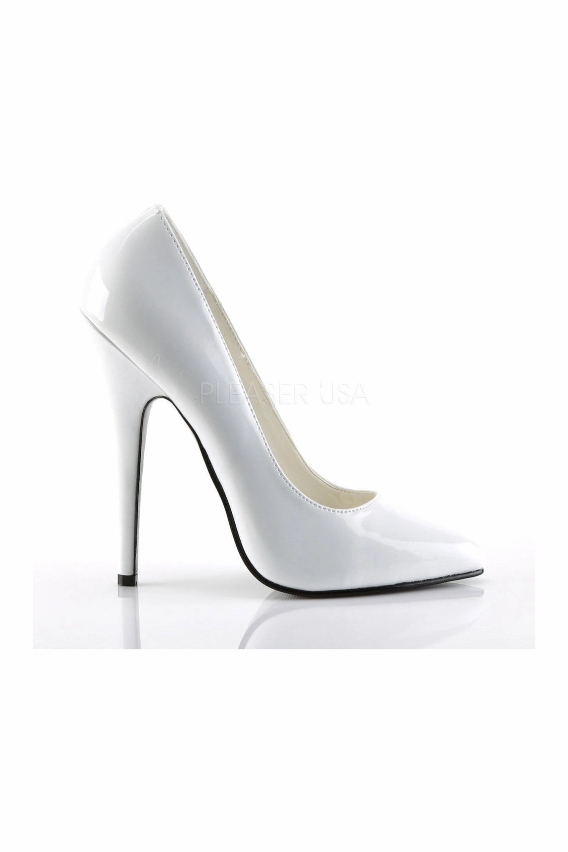 DOMINA-420 Pump  | White Patent