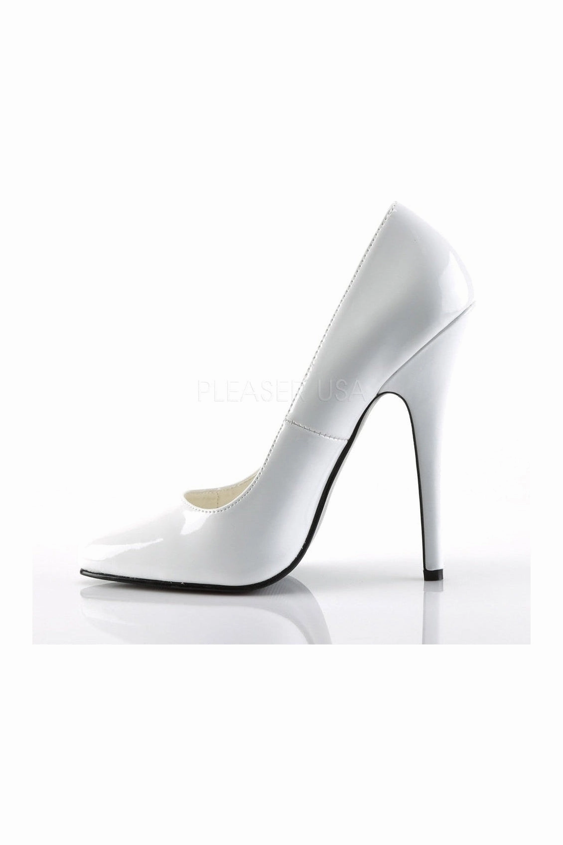 DOMINA-420 Pump  | White Patent
