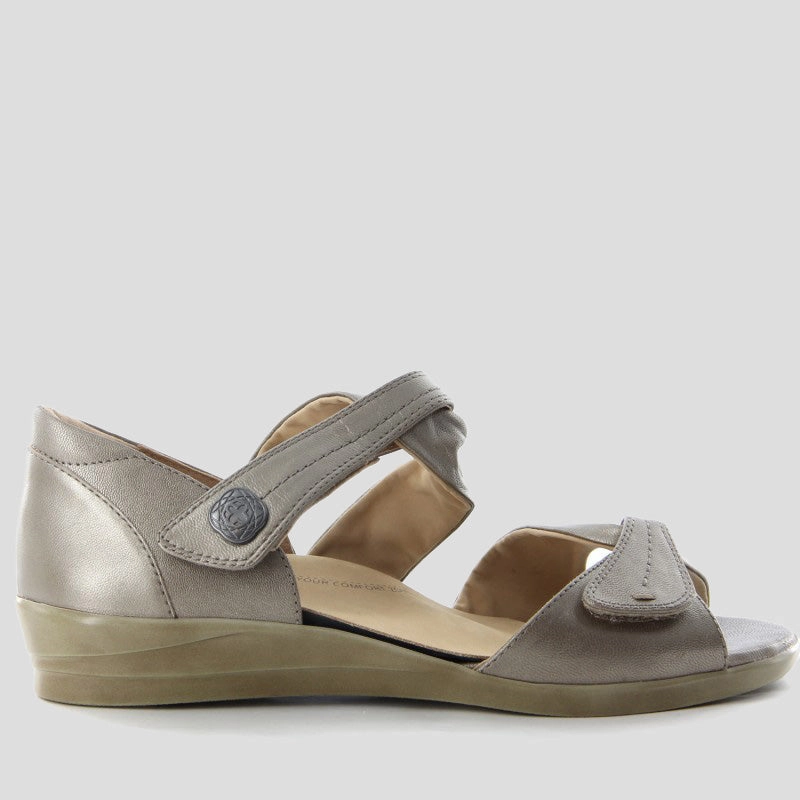 DOXIE W - GRIEGE LEATHER SANDALS