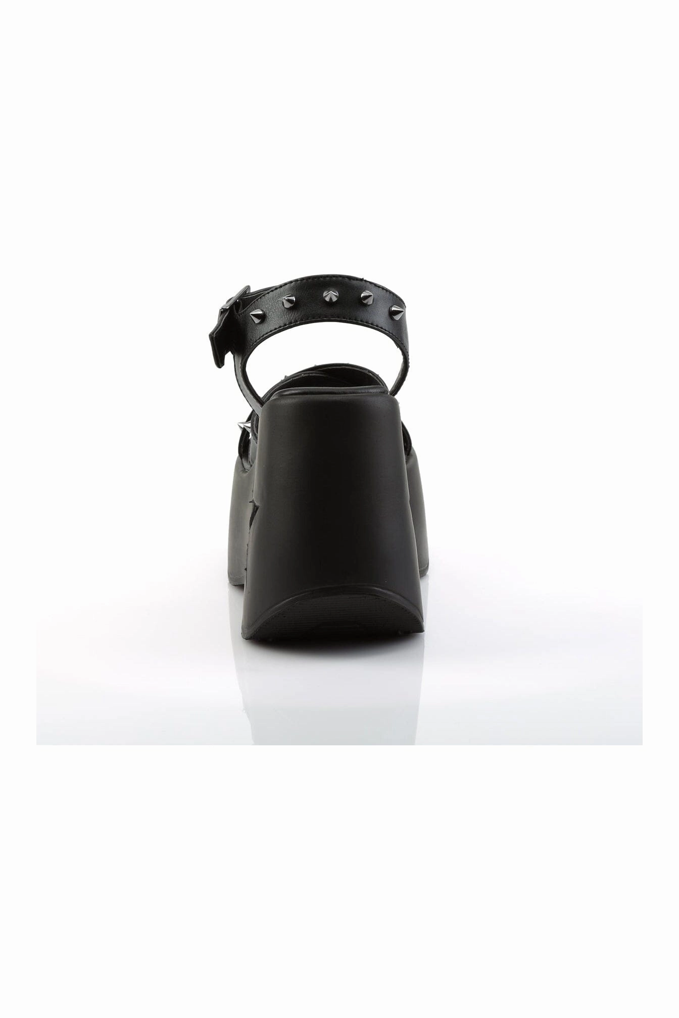 DYNAMITE-02 Black Vegan Leather Sandal