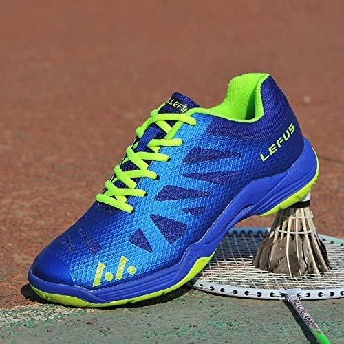 Echte Badminton Schuhe Mnner Paar Automatische Knopf Schnellband System Tischtennisschuhe