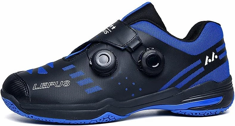 Echte Badminton Schuhe Mnner Paar Automatische Knopf Schnellband System Tischtennisschuhe