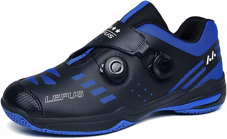 Echte Badminton Schuhe Mnner Paar Automatische Knopf Schnellband System Tischtennisschuhe