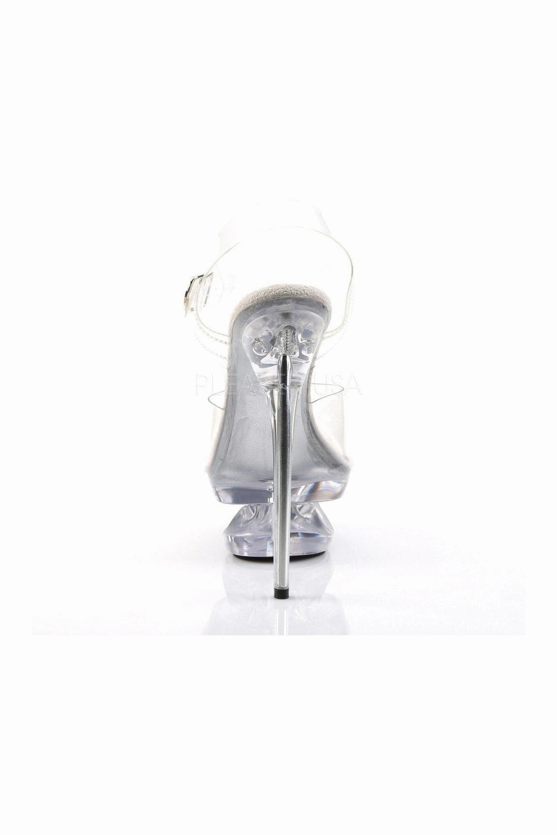 ECLIPSE-608 Platform Sandal  | Clear Vinyl