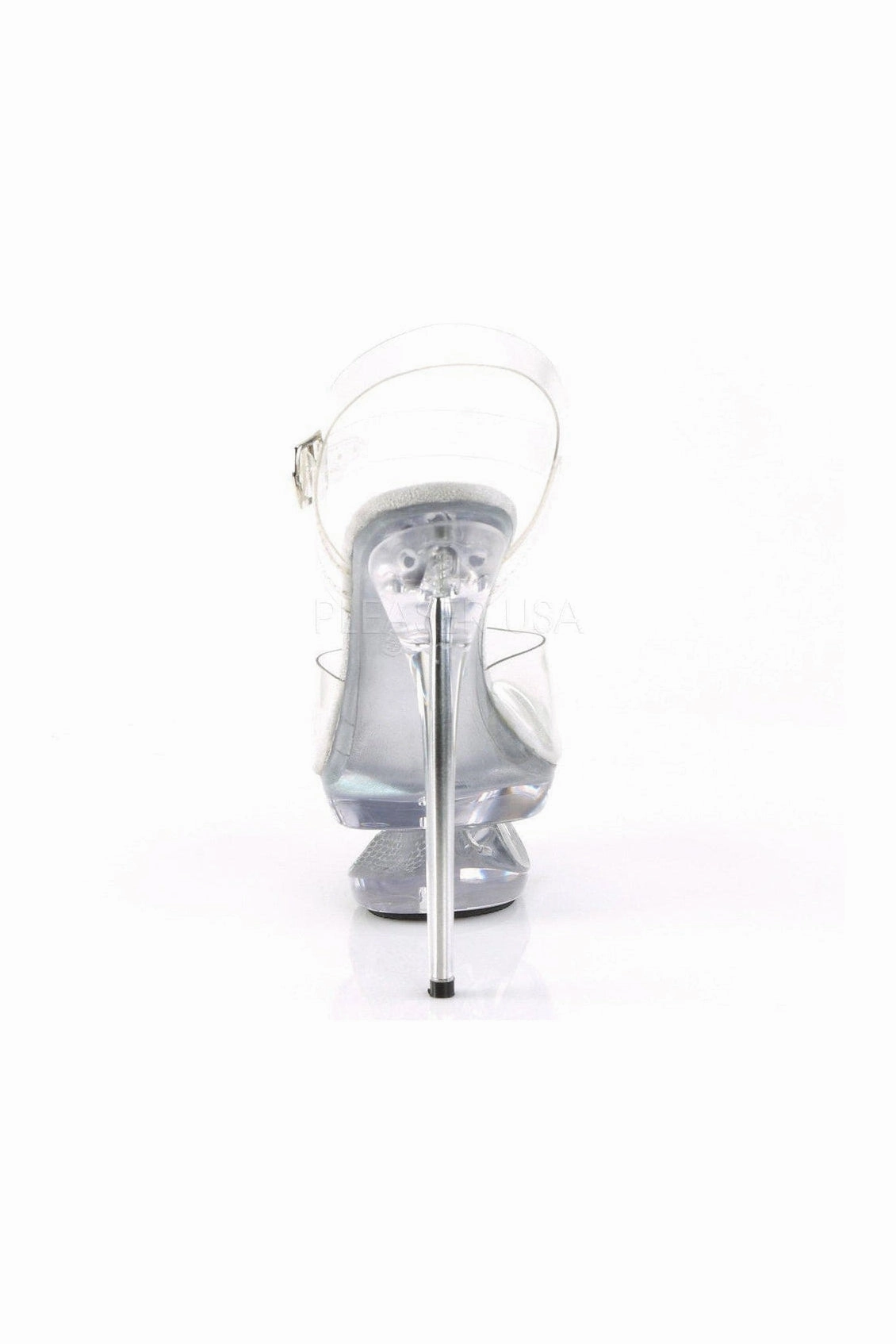ECLIPSE-608DM Platform Sandal  | Clear Vinyl