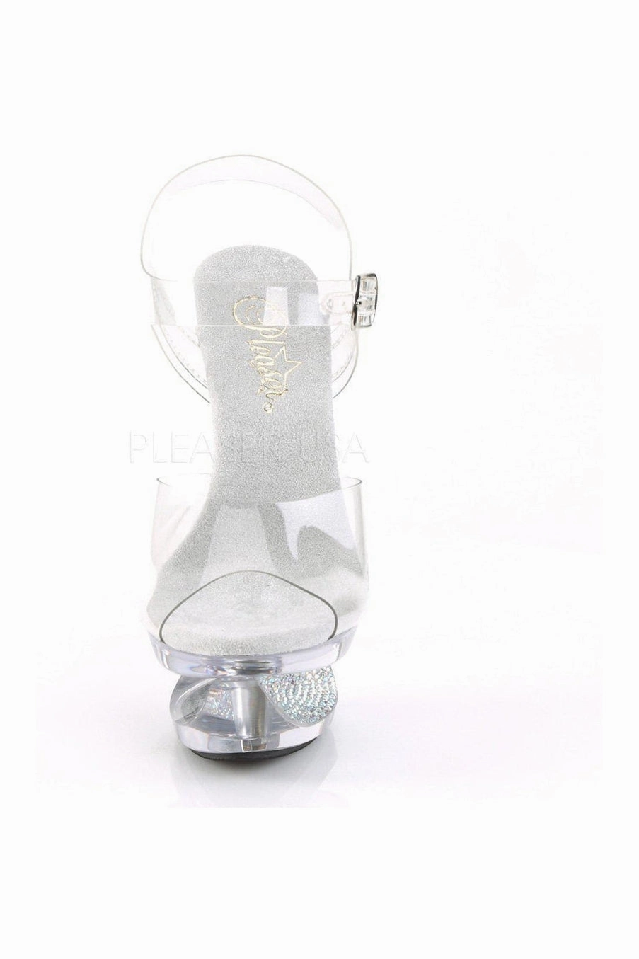 ECLIPSE-608DM Platform Sandal  | Clear Vinyl