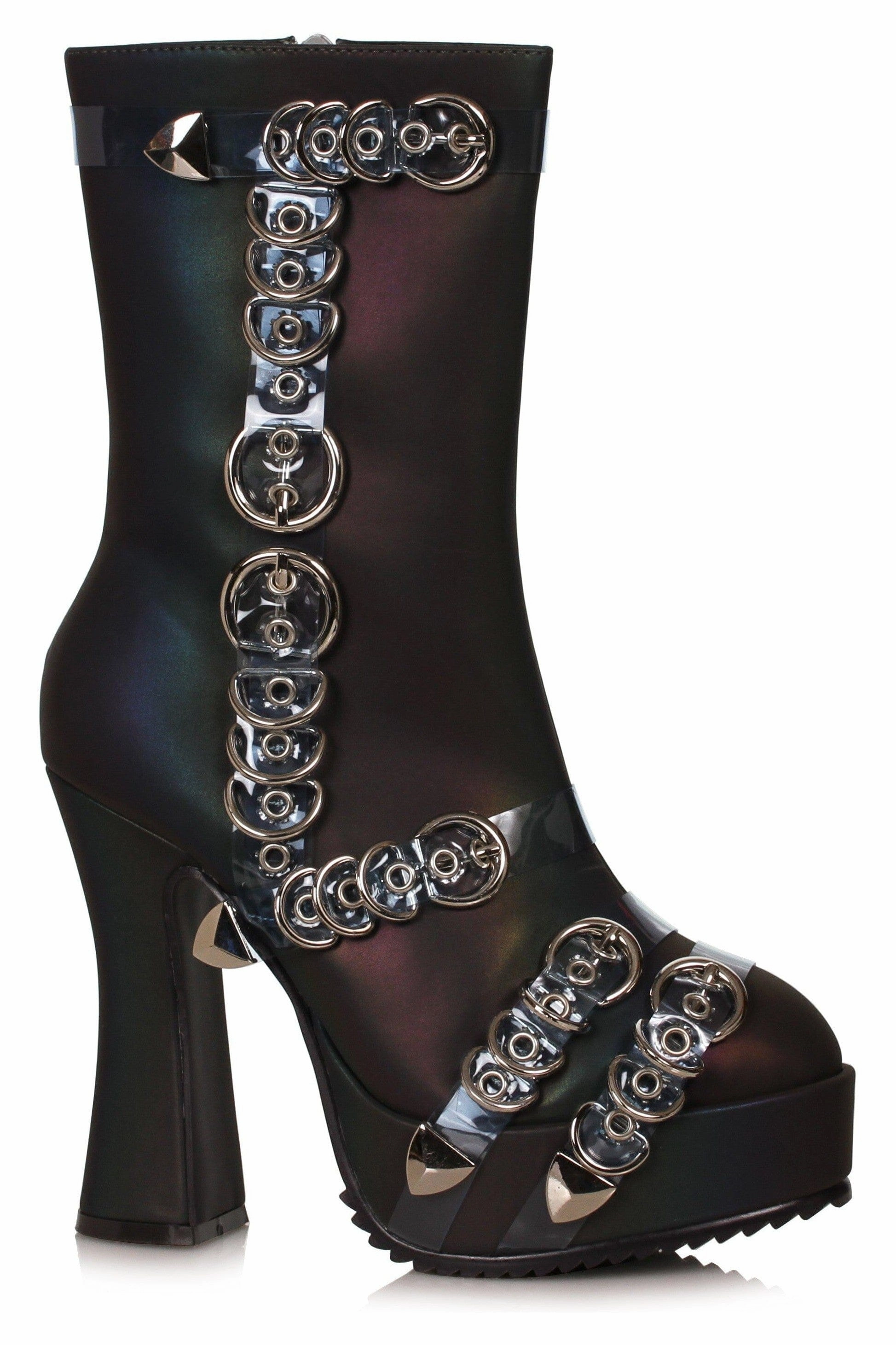 Ellie Shoes 557-MANDY Womens Ankle Boot with Metal Decor