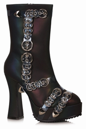 Ellie Shoes 557-MANDY Womens Ankle Boot with Metal Decor