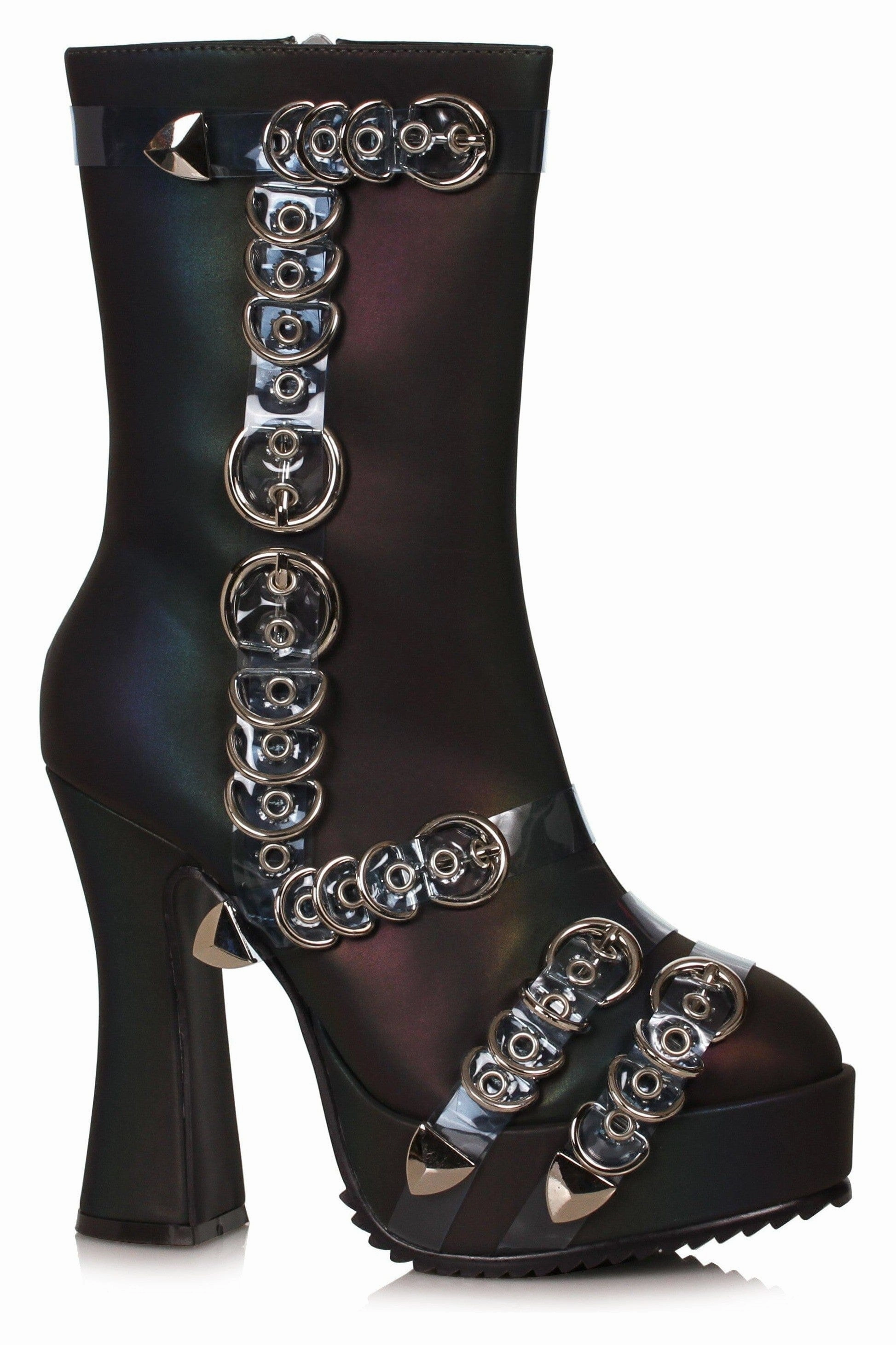 Ellie Shoes 557-MANDY Womens Ankle Boot with Metal Decor