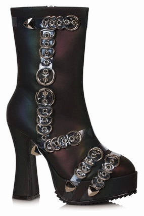 Ellie Shoes 557-MANDY Womens Ankle Boot with Metal Decor