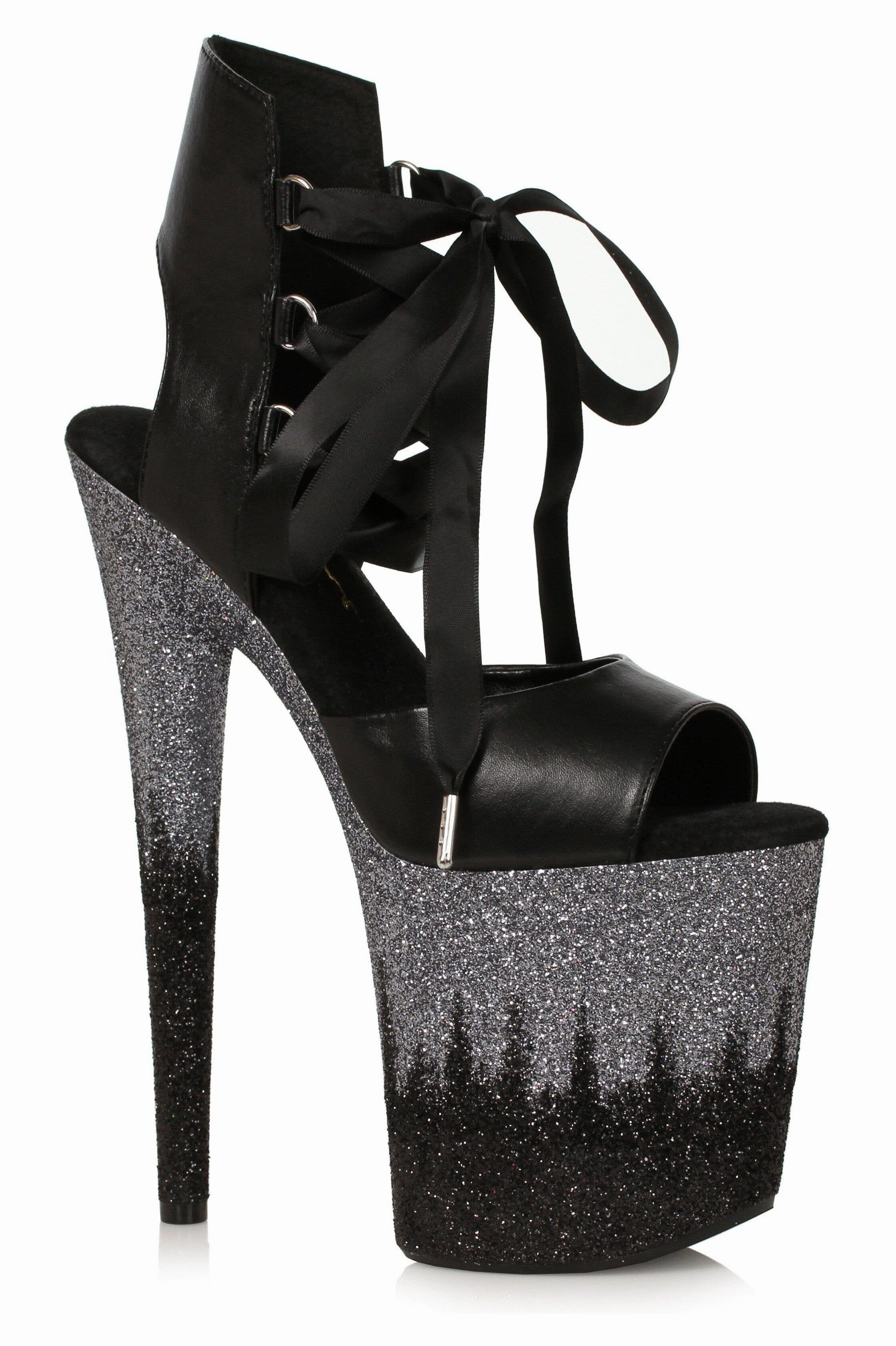 Ellie Shoes 850-BRAXTON Stiletto with Ombre Glitter Platform