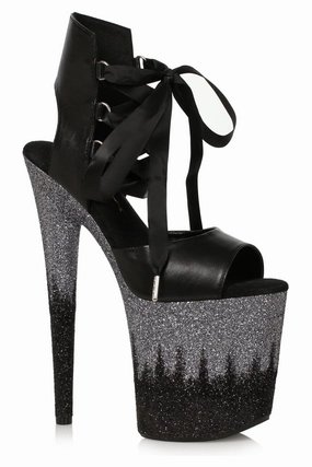 Ellie Shoes 850-BRAXTON Stiletto with Ombre Glitter Platform