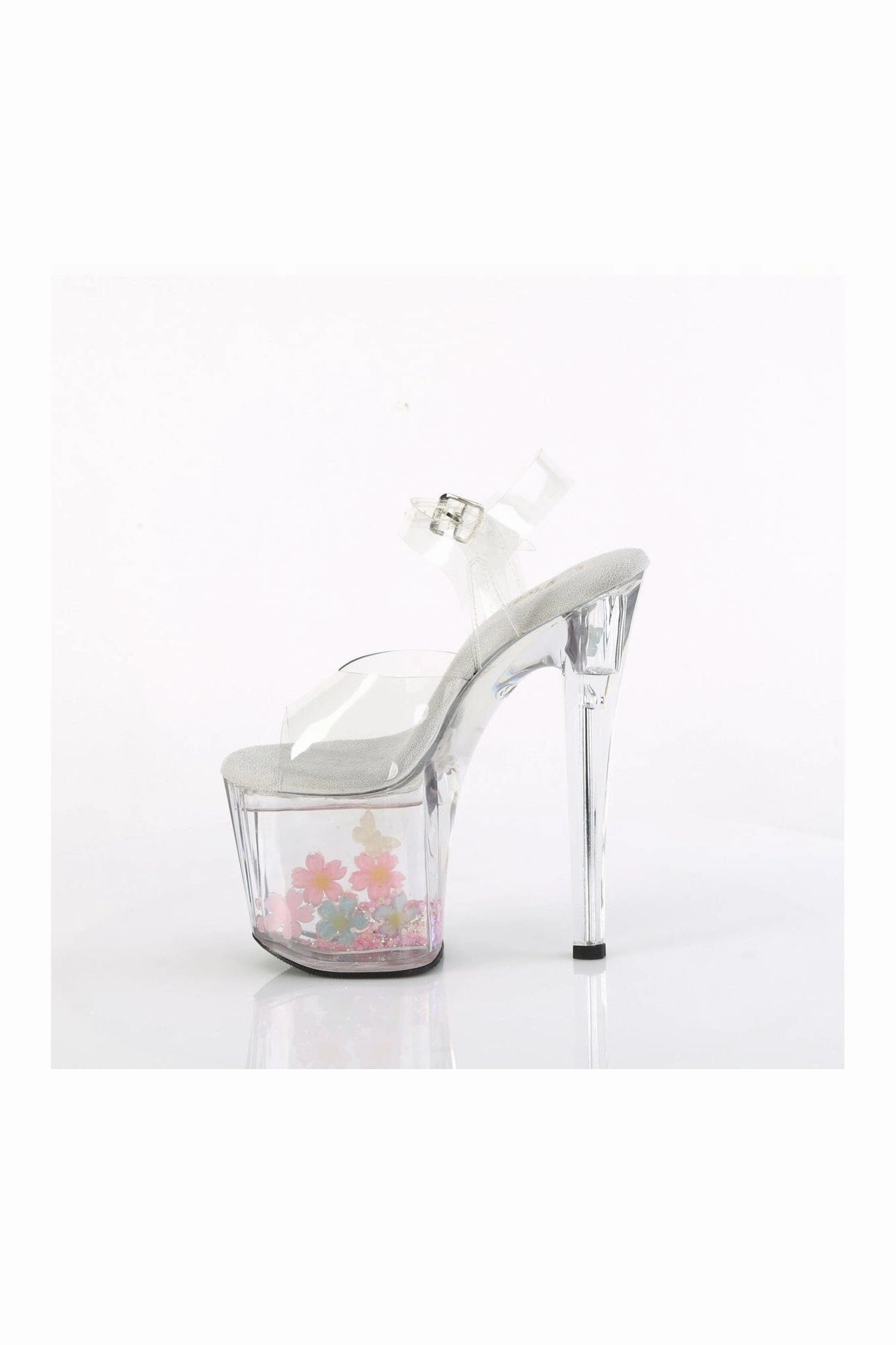 ENCHANT-708AQUA-01 Clear Vinyl Sandal