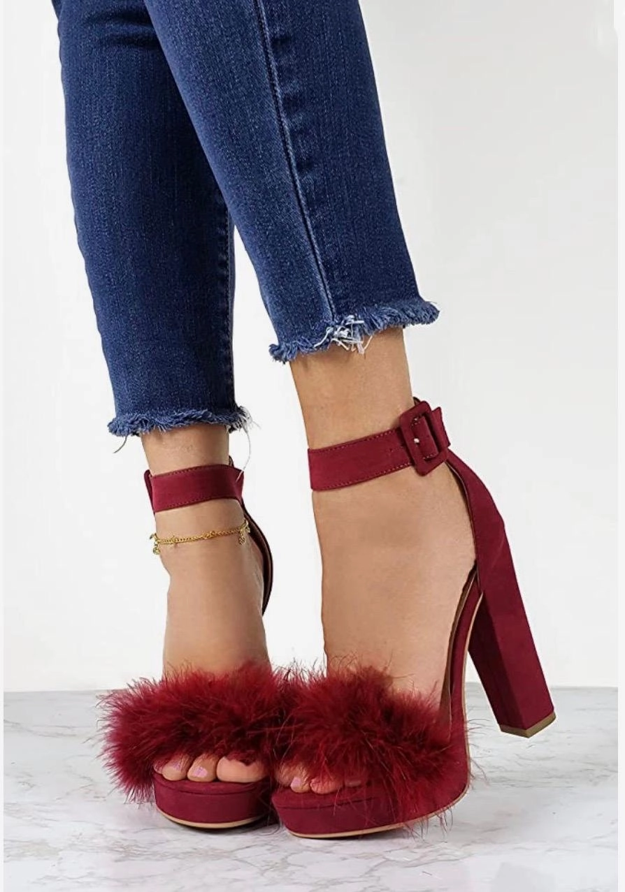 Evonne Heels- Burgundy