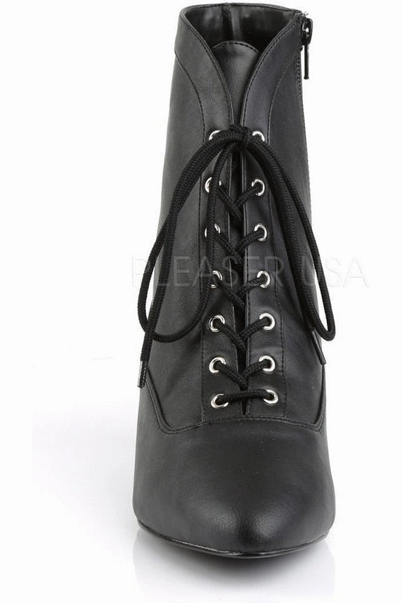 FAB-1005 Ankle Boot | Black Faux Leather