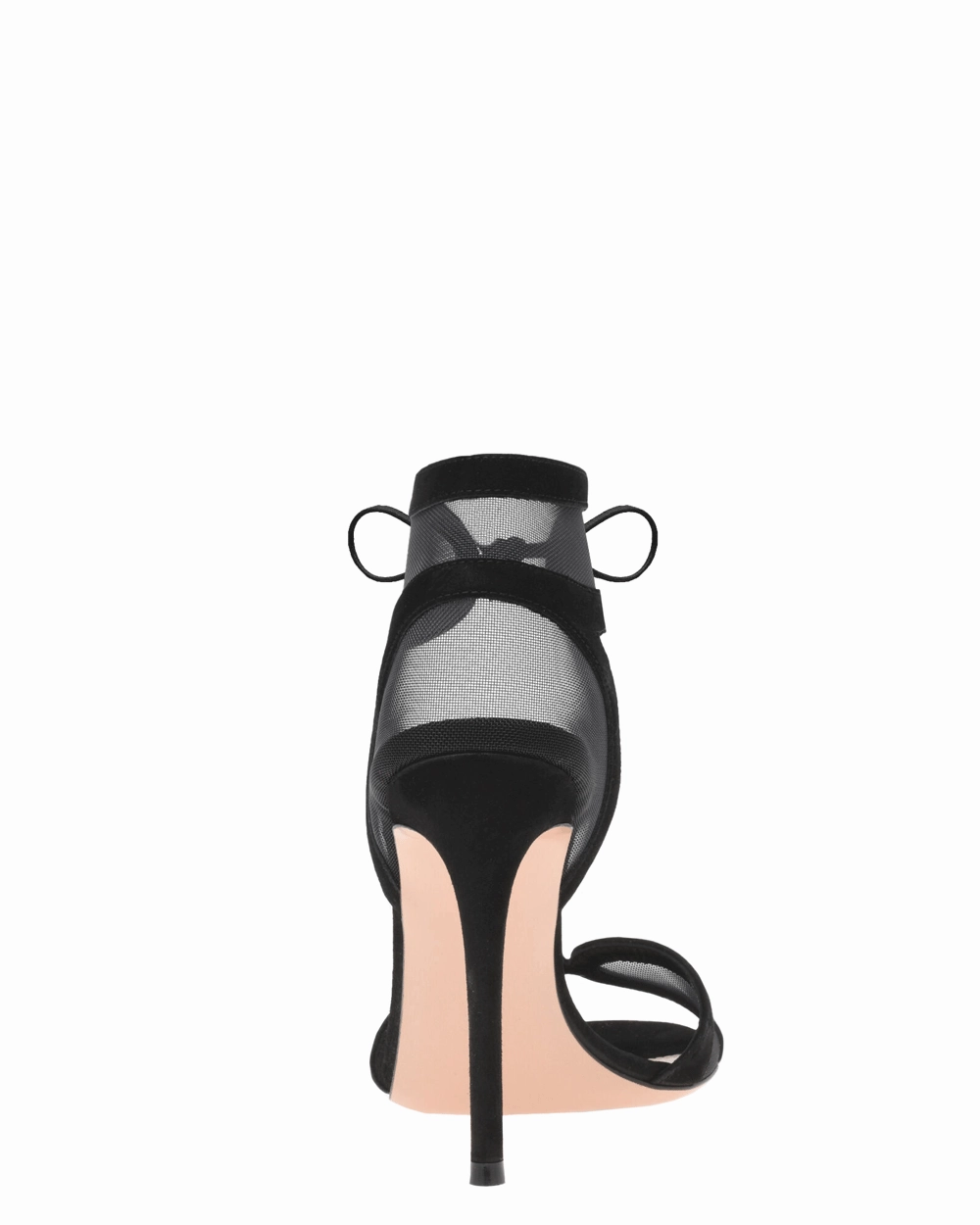 Falene Camoscio Sandal in Black