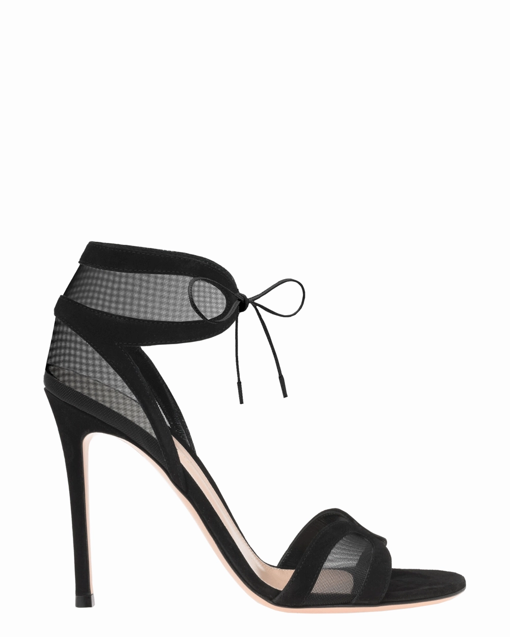 Falene Camoscio Sandal in Black