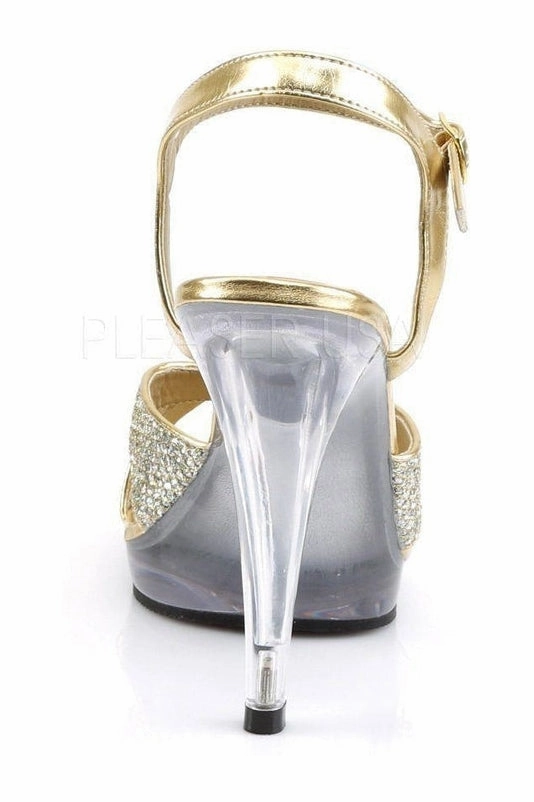 FLAIR-419(G) Sandal | Clear Glitter