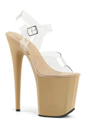 FLAMINGO-808 Platform Sandals | Clear Vinyl