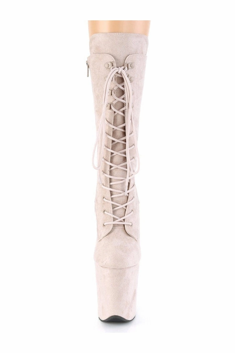 FLAMINGO-1050FS Exotic Boot | Nude Faux Suede