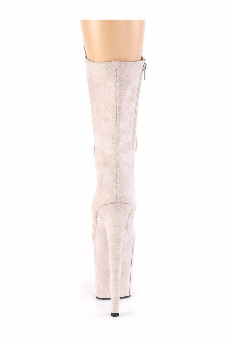 FLAMINGO-1050FS Exotic Boot | Nude Faux Suede