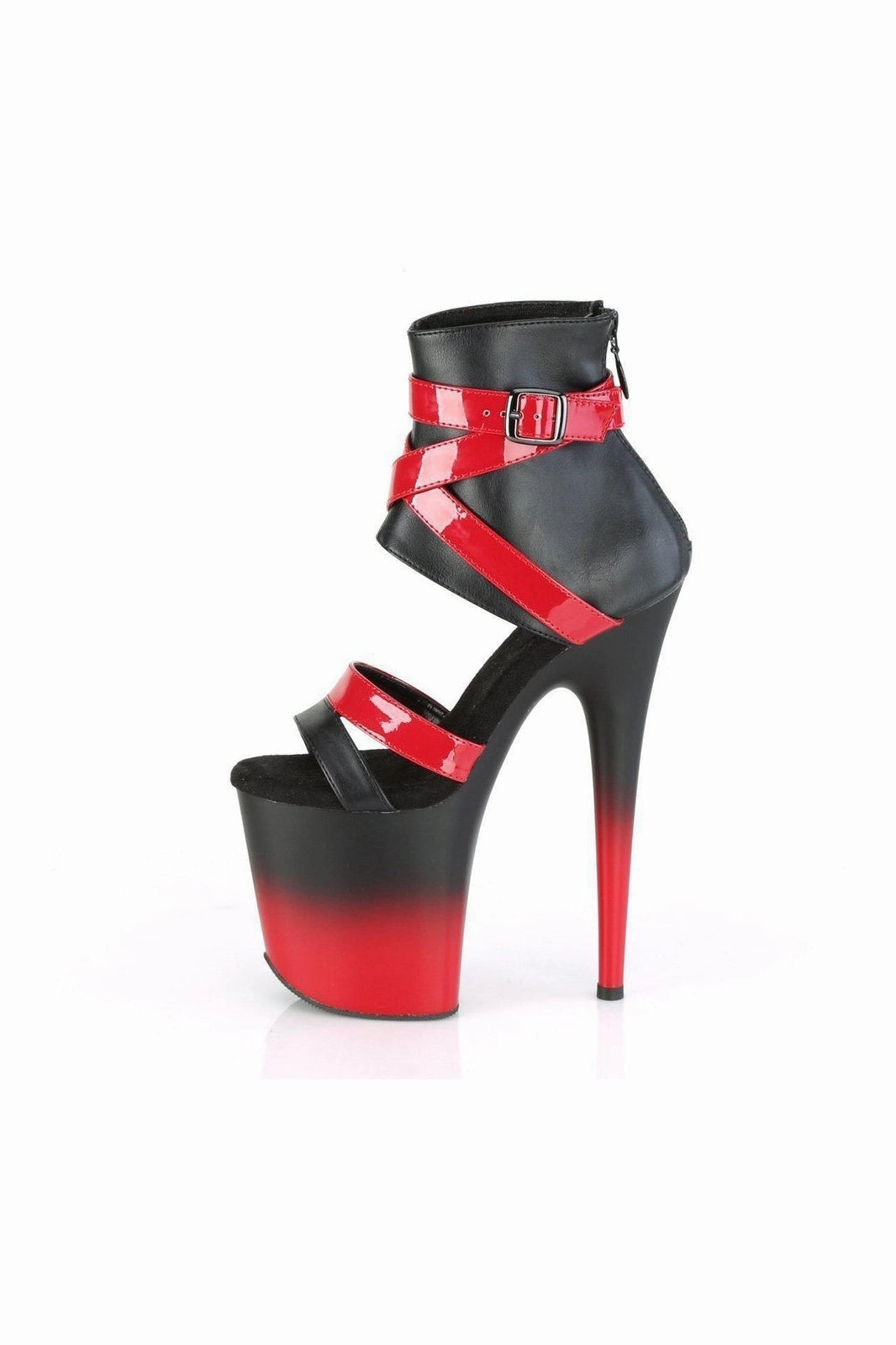 FLAMINGO-800-15 Sandal | Black Faux Leather