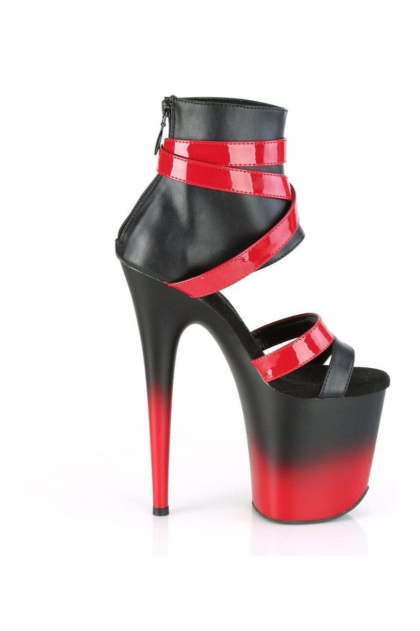 FLAMINGO-800-15 Sandal | Black Faux Leather