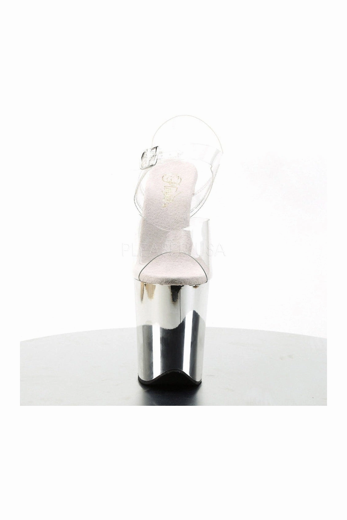 FLAMINGO-808 Platform Sandal  | Clear Vinyl