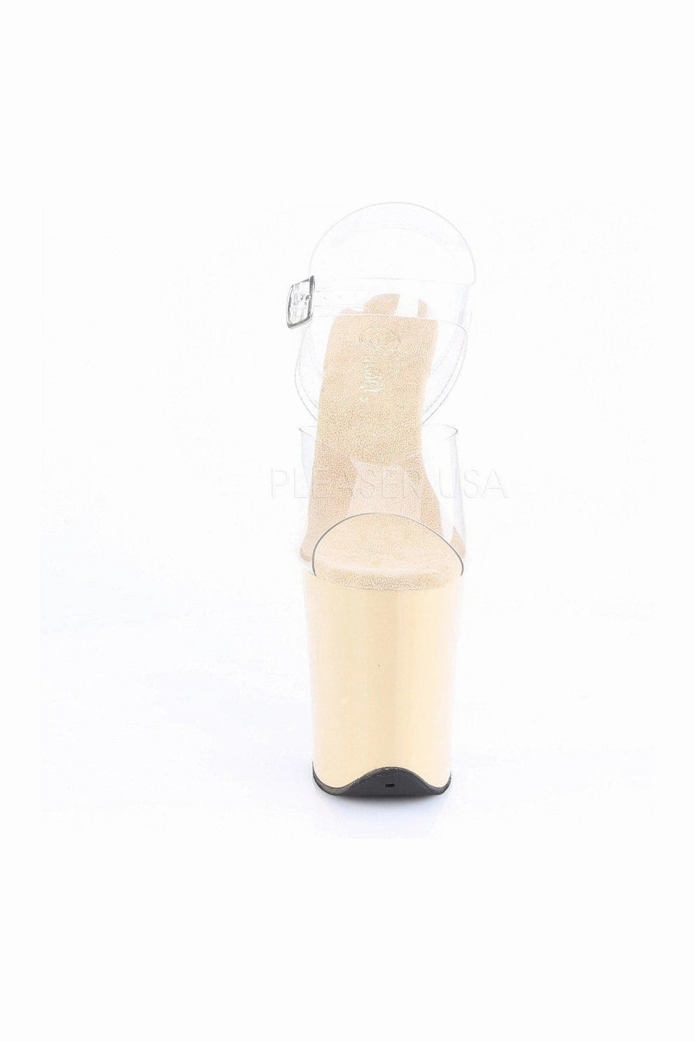 FLAMINGO-808 Platform Sandals | Clear Vinyl